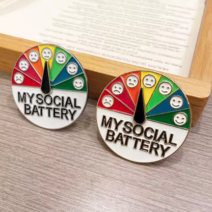 Pin deslizante de batería social