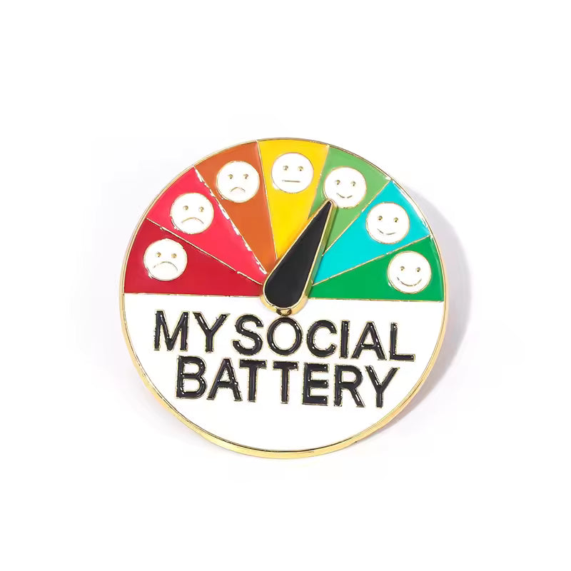Pin deslizante de batería social