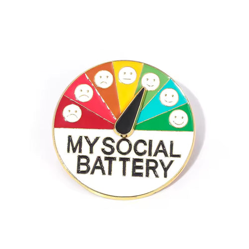 Pin deslizante de batería social